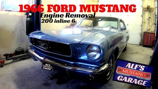 Engine Removal 200 inline 6 1966 Ford Mustang