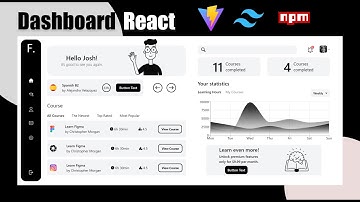 Dashboard UI Vite JS UI With TailwindCSS and Charts - Animations