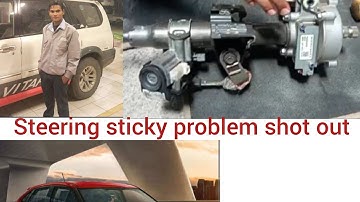 Baleno me steering column chipakne ki problem kaise sahi kare, How to fix steering column sticky prm