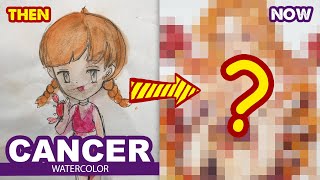 How to draw Cancer | 12 signs of the Zodiac  l Then and Now By Huta chan