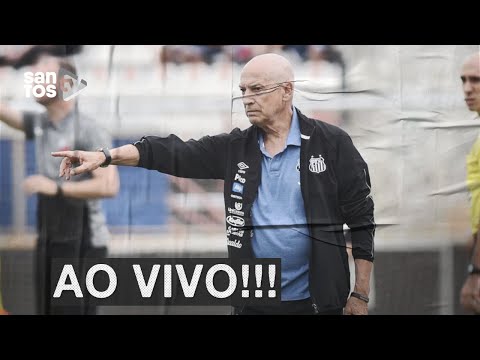Técnico do Santos volta a discutir com repórteres de rádio após empate com Palmeiras