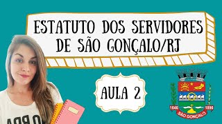 | SELECON | AULA 2 - ESTATUTO do SERVIDOR PÚBLICO de SÃO GONÇALO