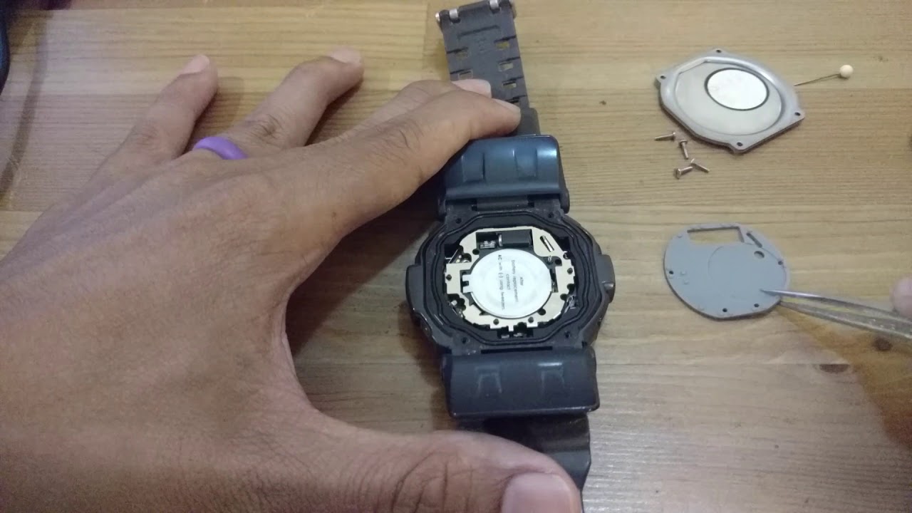 How To Change Battery For Casio GShock Gd350 - YouTube