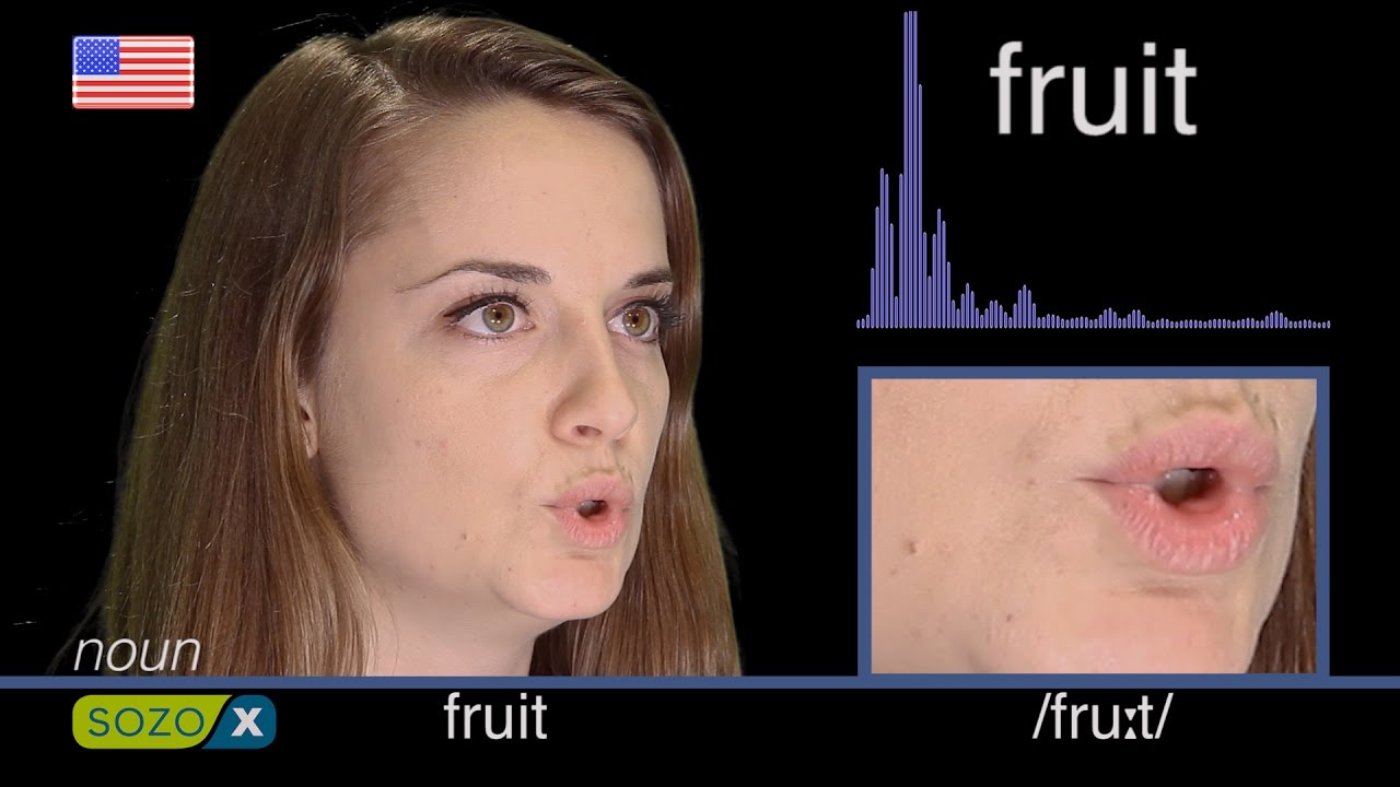 How To Pronounce FRUIT American vs British Pronunciation Difficult