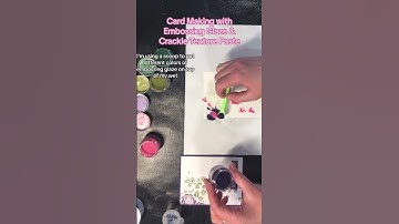 Cracked Glaze Roses Card #cardmaking #cardmakingtutorial #shorts