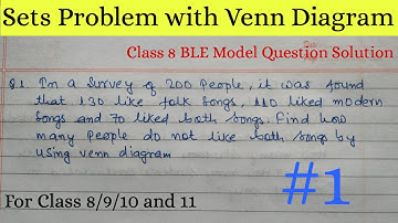 Sets Word Problems | Solving Sets Problem with Venn Diagram