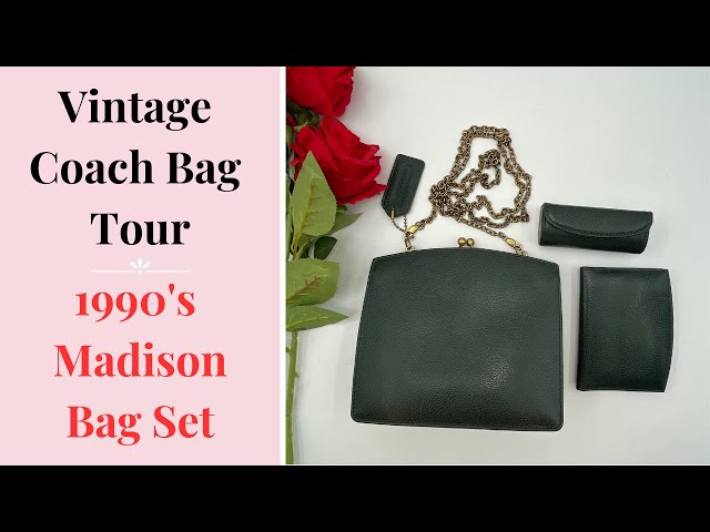 Vintage Coach Bag Tour, 1990's Madison Tuxedo Bag Set