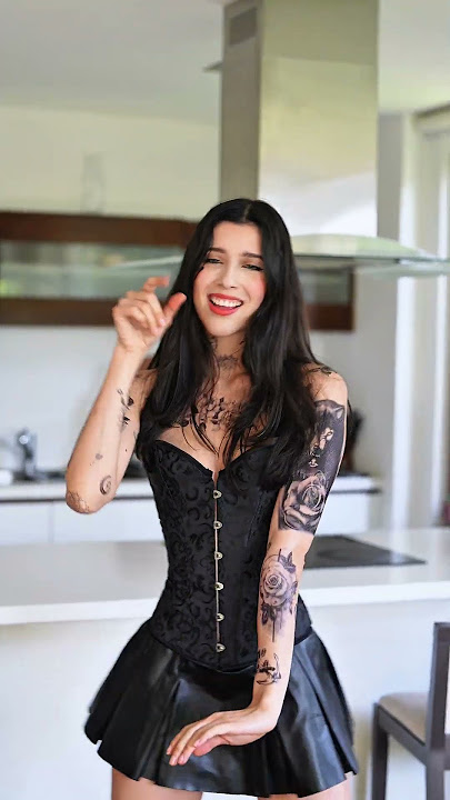 Dark Latina Energy  😈🖤  #faketattoo #tattoo