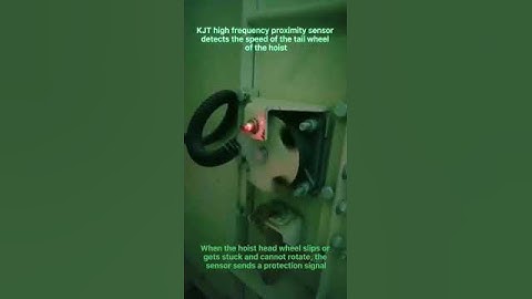 KJT high frequency proximity sensor detects the speed of the tail wheel of the hoist