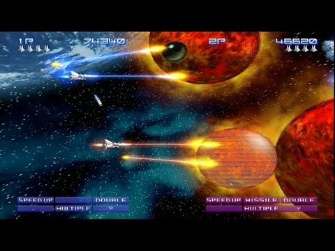 Gradius V Full Game Run ( 2 Player Mode - Zero & Sakura )