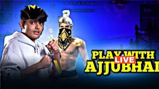 PLAY💫 WITH AJJUBHAI💯 LIVE RANK 🔥PUSH🎯 @Totalgaming #freefire #classyff