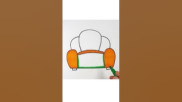 🛋️How to Draw Sofa- Easy Drawing #easydrawing #drawingtutorial #drawing #howtodraw #draw #coloring