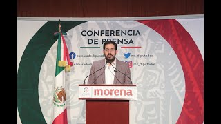 EN VIVO / Conferencia de prensa del Dip. Hamlet García Almaguer (MORENA)