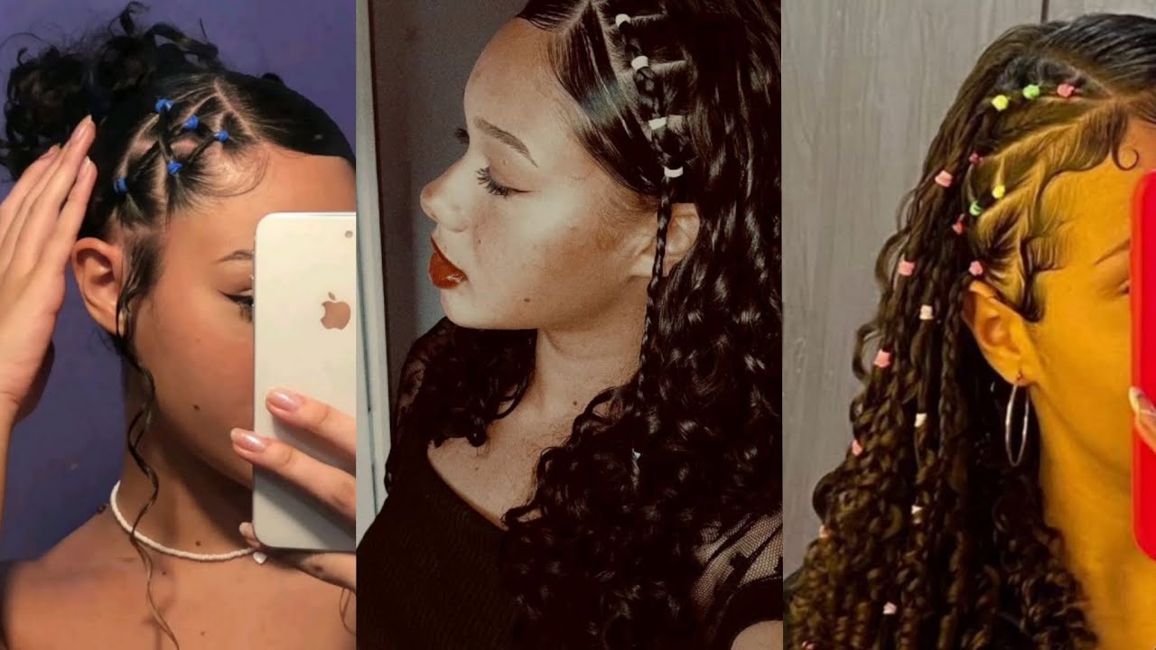 penteados para cabelo cacheado ☆*⁠💐.⁠✧