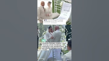 amanda Manopo beri kursi untuk mendiang maminya saat pemberkatan nikah #kennyauztin