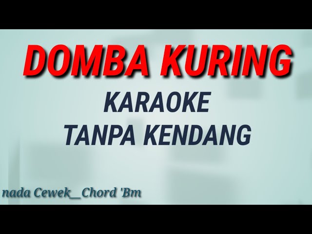 DOMBA KURING || Karaoke Tanpa Kendang class=