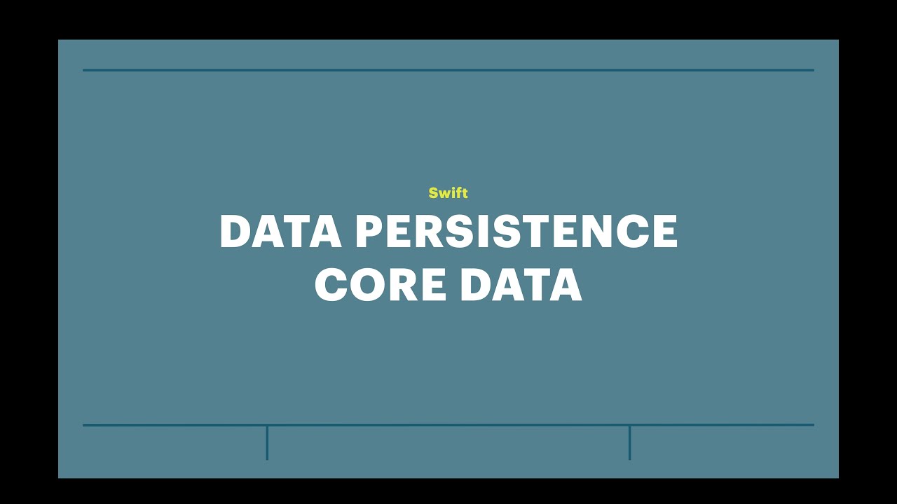 Занятие 12: Хранение данных используя Core Data - YouTube
