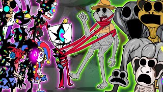 Digital Circus but Zookeeper is NOT a MONSTER !? Digital Circus &Zoonomaly Animation-FNF Speedpaint.