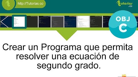 POO + sentencia if-else + Objective C (ecuacion de segundo grado)