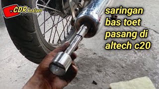 saringan knalpot rx king  bas toet doet pasang di knalpot altech c20