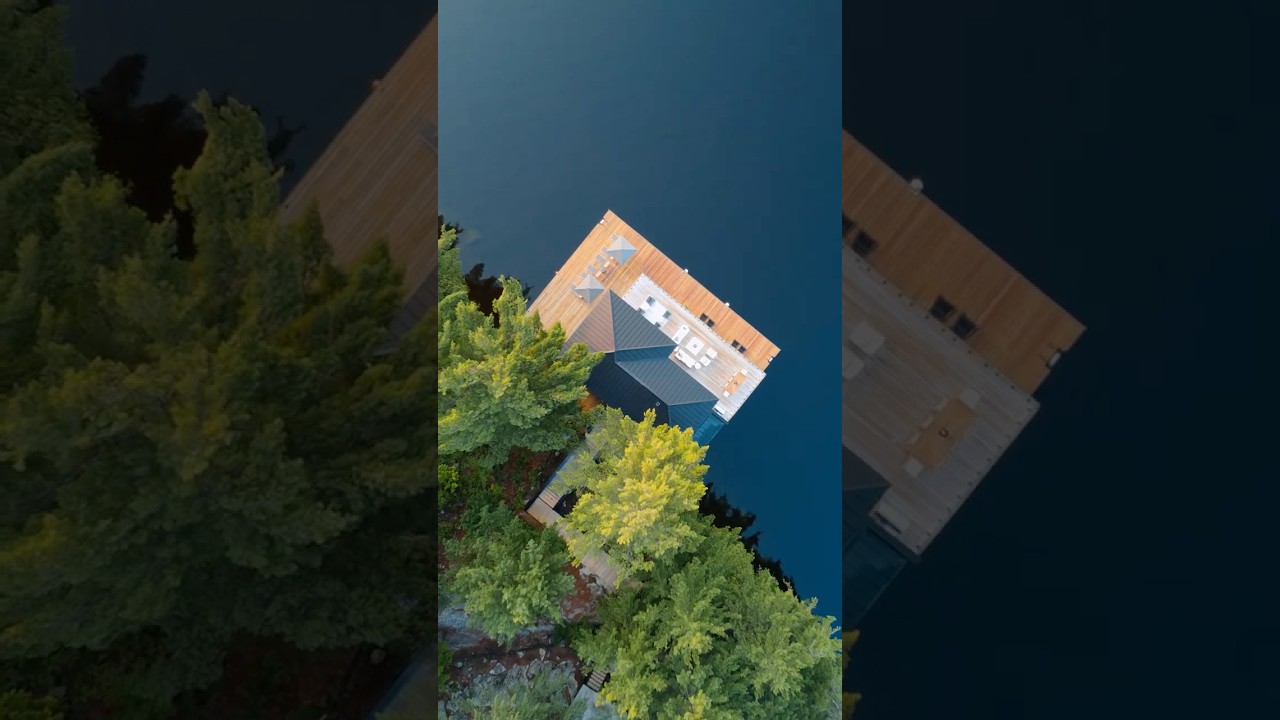 Lake Rosseau's Morning Glow at our White Pines Boathouse