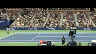 Roger Federer vs Damir Dzumhur - COURT LEVEL VIEW: 2019 US Open R2