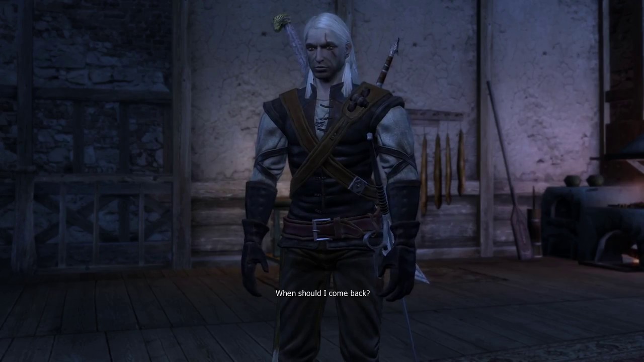 The Witcher enhanced edition The old mine Raven's armor YouTube