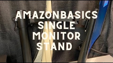 Amazon basics single monitor stand review
