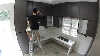 Proses Bina Rumah (Episod Ekstra) - Pemasangan Kabinet (Kitchen Cabinet &amp; Built-in Wardrobe)