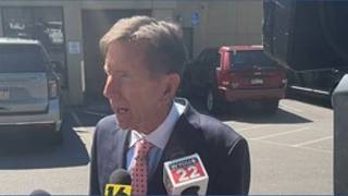 Hearing in Schuylkill County Trooper Death
The attorney for Michael Bon speaks to reporters after the pulmonary hearing for his client. Bond is accused of hitting and killing trooper Michael Pahira along I-81 Hearing in Schuylkill County Trooper Death