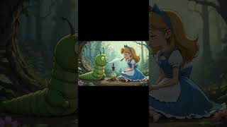 Alice Talks to a Mysterious Caterpillar 🐛🌀 | Wonderland Gets Weirder! #shorts #youtubeshorts #story