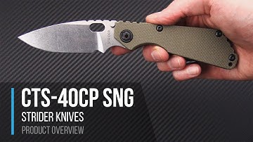Strider SnG CTS-40CP Tactical Frame Lock Folding Knife Overview