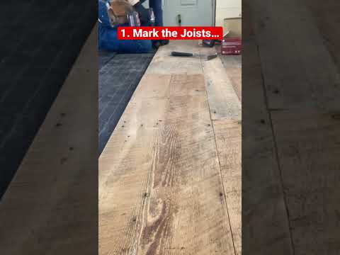 Installing old wood