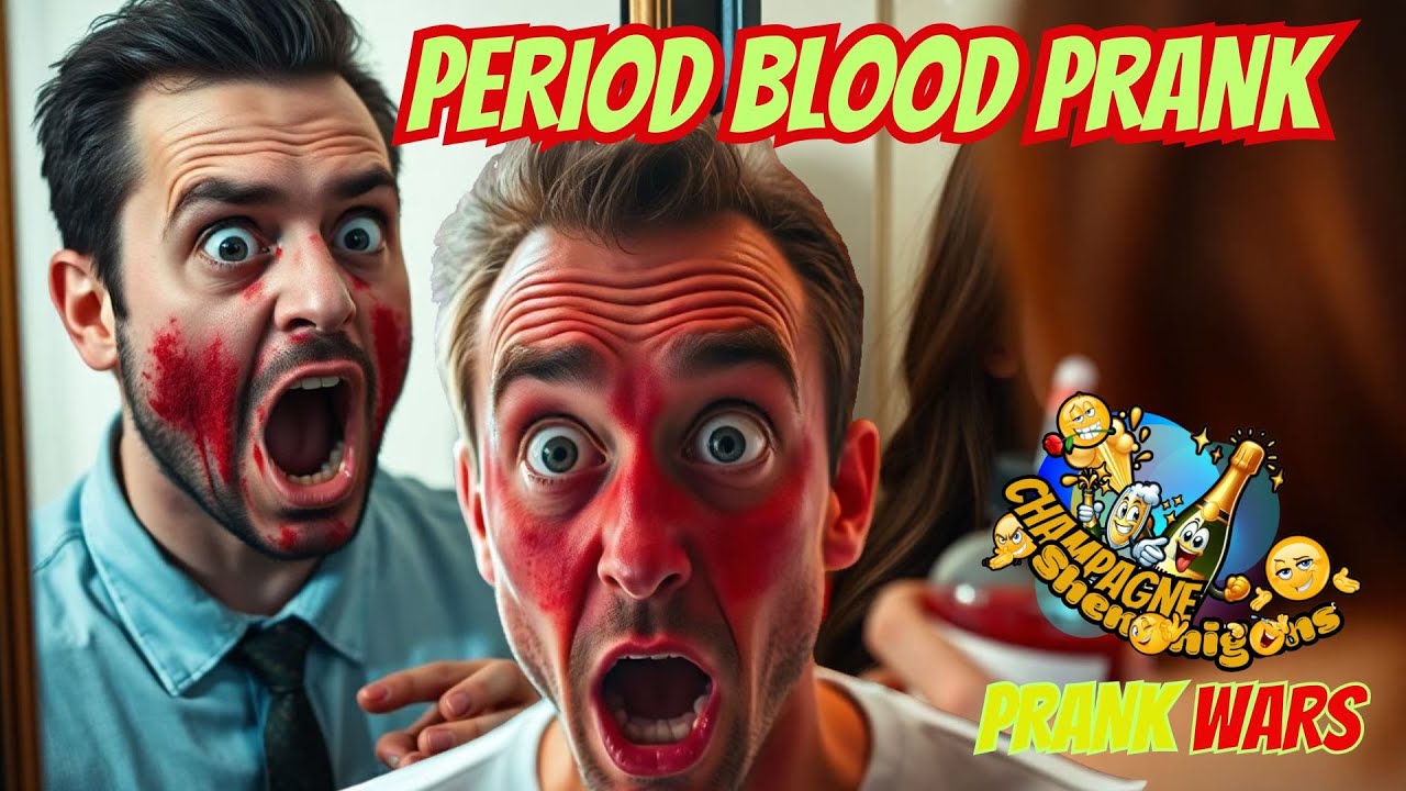 Period Blood on Boyfriend Prank! ***Hilarious*** Champagne Shenanigans!!