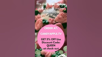 Pre-Cut Edible Images or Templates #candyapples