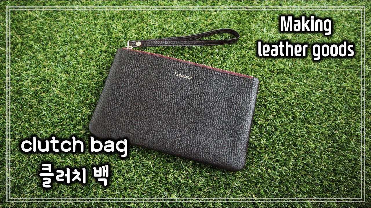 [Leather Craft] 어느 옷에나 잘 어울리는 미니 클러치 백 / 파우치 만들기｜Making clutch bag / pouch