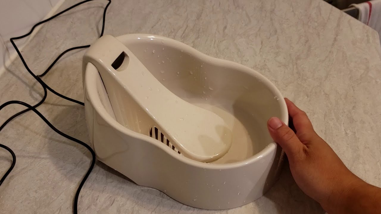 How to the Petmate Deluxe Fresh Flow Fountain For Cats - YouTube