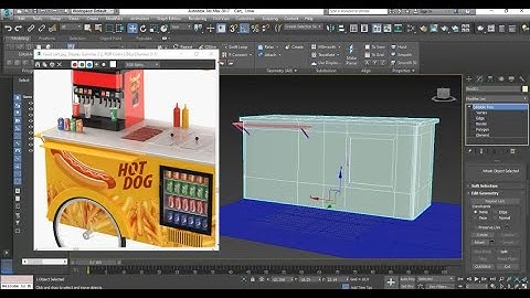3dsmax Tutorials, Tutorial on 3D Modeling & Texturing a Food Cart Stall in 3dsmax (Part 1)