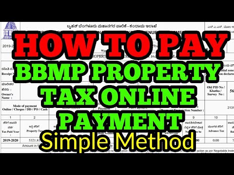 HOW TO PAY BBMP PROPERTY TAX ONLINE PAYMENT #bbmp #bbmptax #bbmppropertytax #bangalore #tax #mobile