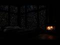 ❄️ Serene Snow Cabin Retreat – Cozy Fireplace Glow &amp; Tranquil Winter Mountain Silence for Deep Sleep