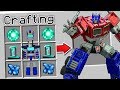 CRAFTING A TRANSFORMER IN MINECRAFT?!... (*ACTUALLY WORKS*)