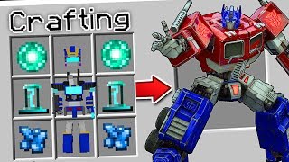 CRAFTING A TRANSFORMER IN MINECRAFT?!... (*ACTUALLY WORKS*) screenshot 1