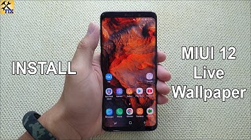 install MIUI 12 live wallpaper for most Android phones