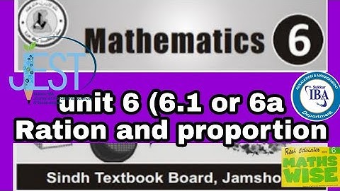 Ratio and proportion unit 6 | jest pst preparation | maths mcqs | iba hints |math wise unit 6 ratio