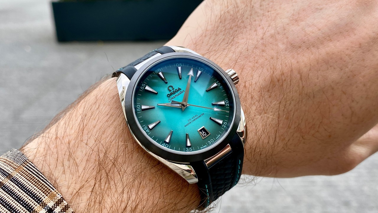 Omega Seamaster Aqua Terra 150M 41 мм бирюзовый