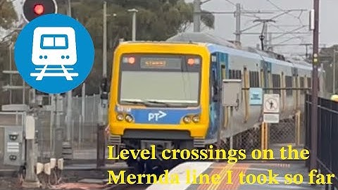 Level crossings on the Mernda line I took so far