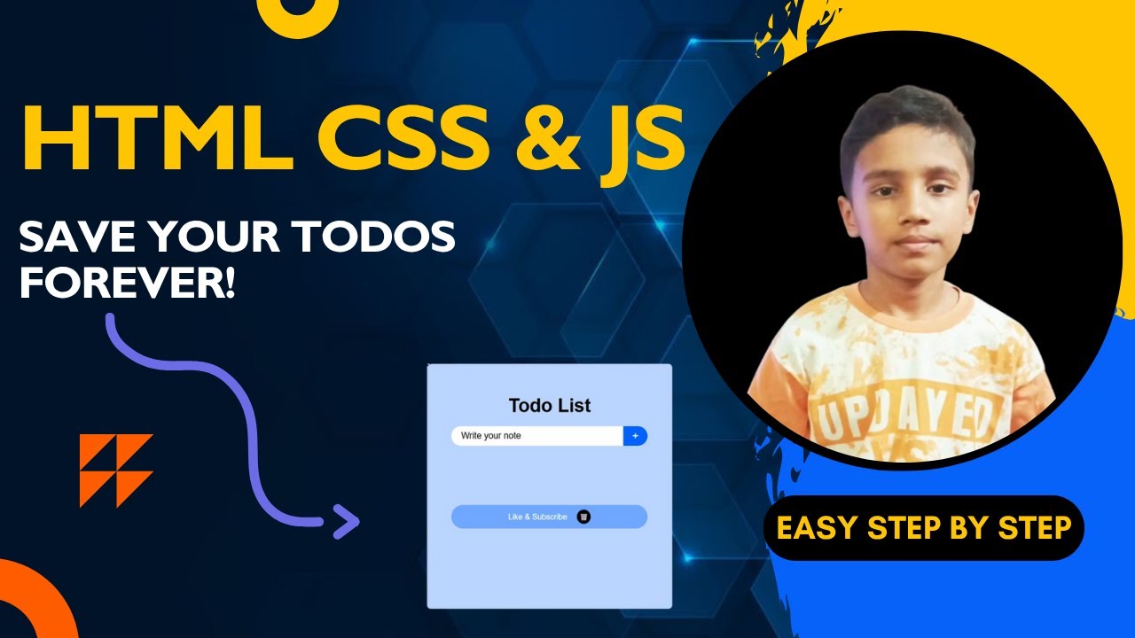 Save Todo List in Local Storage using HTML, CSS & JavaScript | Beginner ...