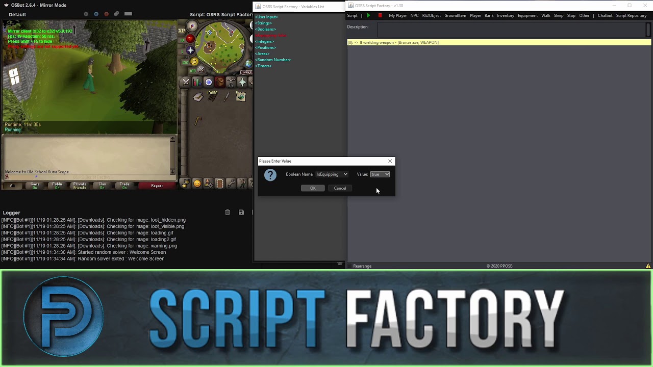 Script Factory - A Guide To Using Webhooks. - Help - OSBot :: 2007 OSRS  Botting