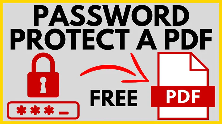 How to Password Protect a PDF without Acrobat - Add Password to PDF file