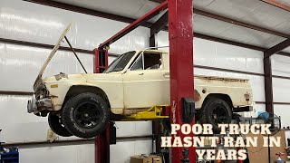 Trying to Start a 1974 Ford Courier That's Been Sitting